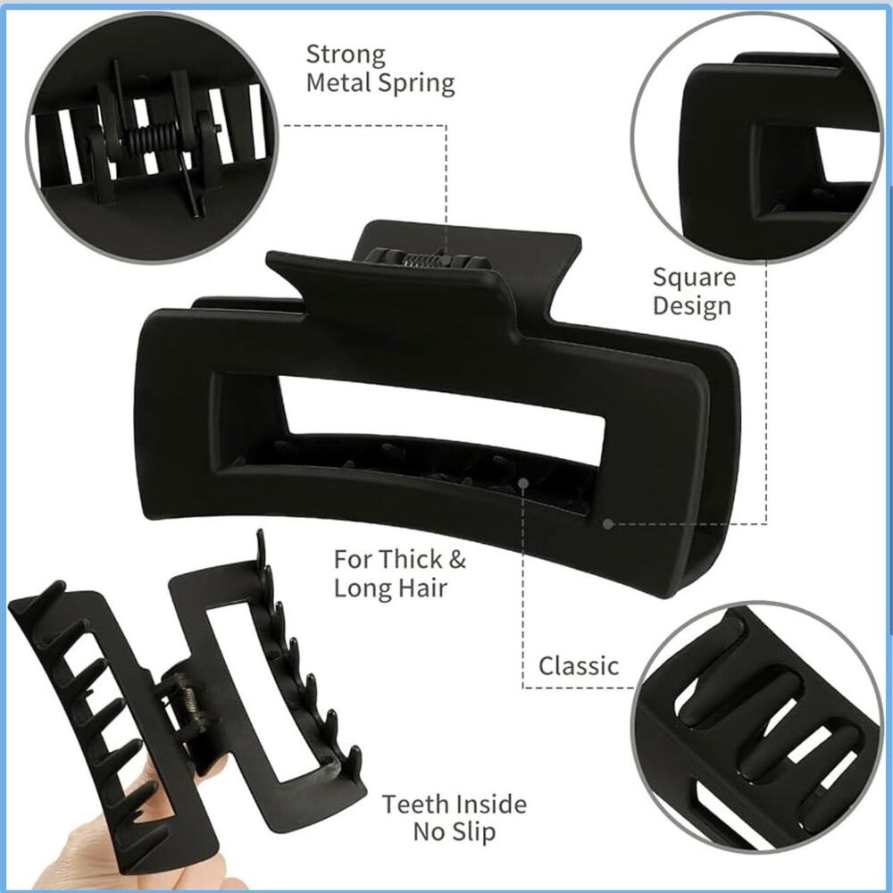 Highland Cow Sunflower Claw Clip - Picture 3 of 5